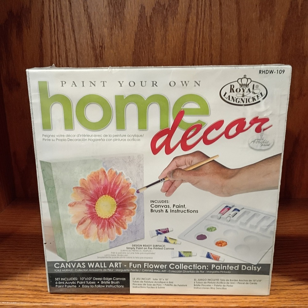 Paint Your Own Home Decor Painting 10"X10" Canvas, Paint, Brush & Instructions
